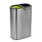 Alpine Industries 10.5 Gal. Stainless Steel Open Top Dual Compartment Trash Can 470-R-40L - alternate 1